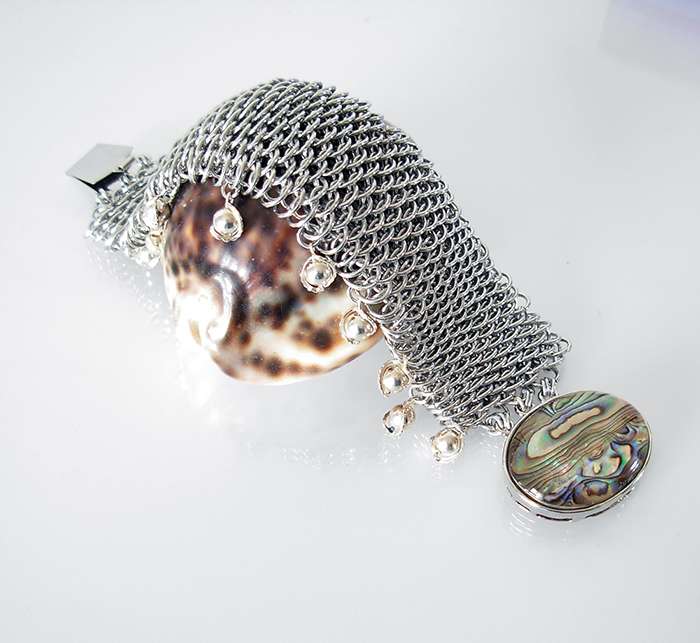 abalone dragonscale bracelet